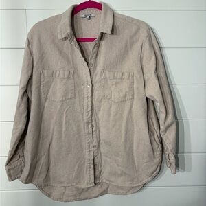 Madewell Oversized Ex-Boyfriend Speckled Flannel